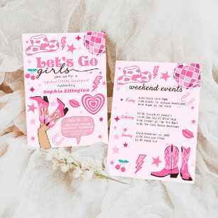 Last Disco Rodeo Bachelorette Weekend Nash Bash Invitation