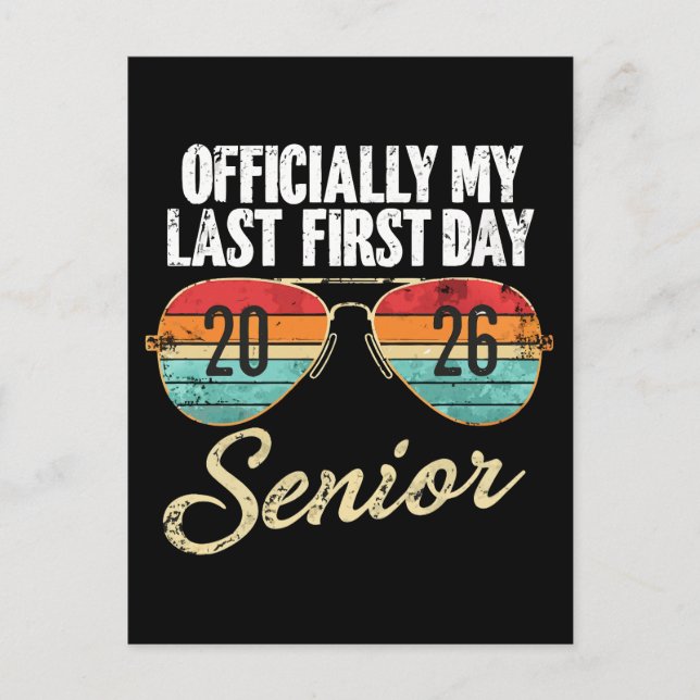 Last First Day Senior 2026 Postcard (Front)