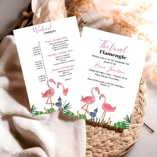 Last Flamengo Bachelorette & weekend itinerary Invitation