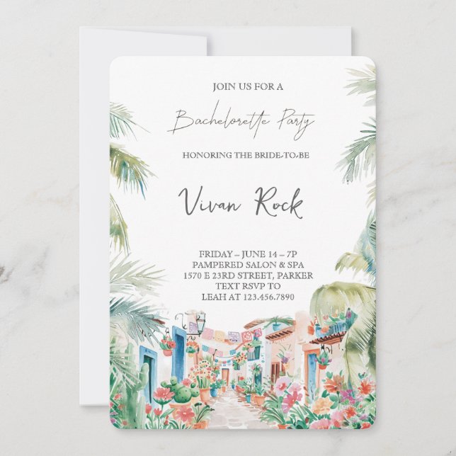 Last Fling Before the Ring Bachelorette Bash Invitation (Front)