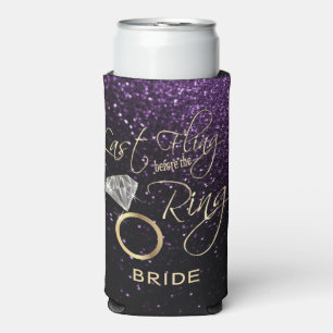 Last Fling Before the Ring Bachelorette Purple Seltzer Can Cooler