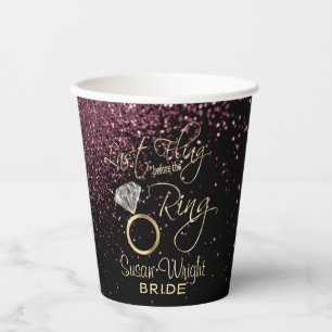 Last Fling Before the Ring Bachelorette- Rose Gold Paper Cups