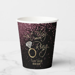 Last Fling Before the Ring Bachelorette- Rose Gold Paper Cups