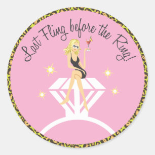 Last Fling before the Ring     Favour Sticker