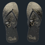 Last Fling Before the Ring - Gold Thongs<br><div class="desc">Flip Flop Shoes ready for you to personalise. Matching products are available or you can just transfer the design to another product. If need be... you can delete all text and start fresh with your own text, colour and font choices with the Zazzle design tool area. ✔Note: Not all template...</div>