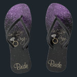 Last Fling Before the Ring - Purple Thongs<br><div class="desc">Flip Flop Shoes ready for you to personalise. Matching products are available or you can just transfer the design to another product. If need be... you can delete all text and start fresh with your own text, colour and font choices with the Zazzle design tool area. ✔Note: Not all template...</div>