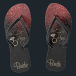 Last Fling Before the Ring - Red  Thongs<br><div class="desc">Flip Flop Shoes ready for you to personalise. Matching products are available or you can just transfer the design to another product. If need be... you can delete all text and start fresh with your own text, colour and font choices with the Zazzle design tool area. ✔Note: Not all template...</div>