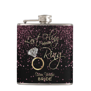 Last Fling before the Ring - Rose Gold Hip Flask