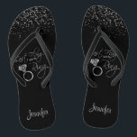 Last Fling Before the Ring - Silver Thongs<br><div class="desc">Bridal to be Flip Flop Shoes ready for you to personalise. ⭐This Product is 100% Customisable. Graphics and / or text can be added, deleted, moved, resized, changed around, rotated, etc... 99% of my designs in my store are done in layers. This makes it easy for you to resize and...</div>