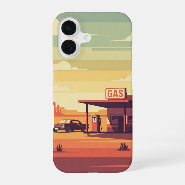 Last Gas Stop iPhone 16 Case (Back)