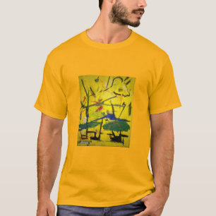Last Giraffe Abstract Jeff Hankamer Artjunkhaus T-Shirt