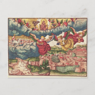 Last Judgement, from the Luther Bible, c.1530 Postcard