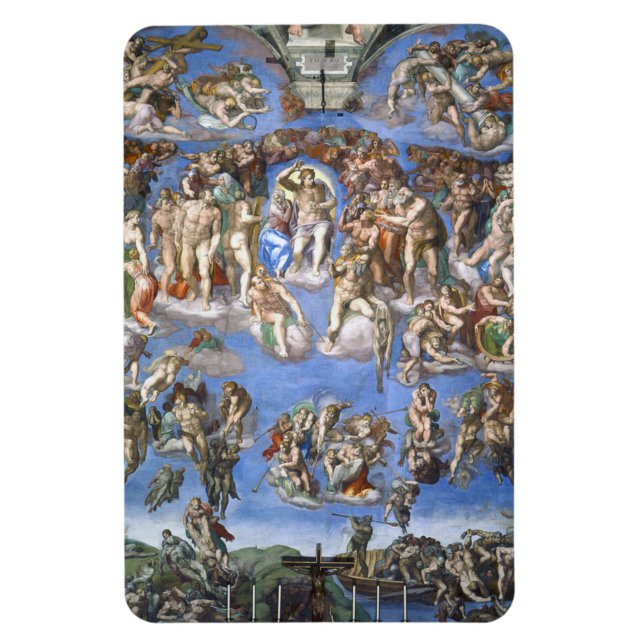 Last Judgement From The Sistine Chapel By Michelan Magnet (Vertical)