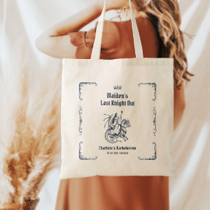 Last Knight Out Mediaeval Bachelorette Party Favou Tote Bag