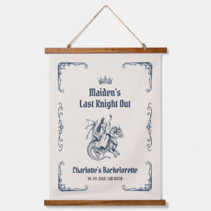 Last Knight Out Mediaeval Bachelorette Party Hanging Tapestry