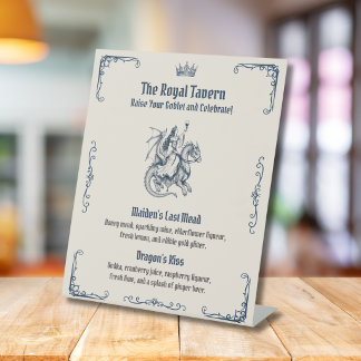 Last Knight Out Mediaeval Bachelorette Sign Bar