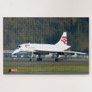 Last landing of the Concorde in Seattle Jigsaw Puzzle