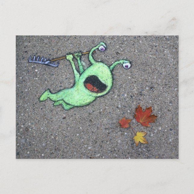 last leaves of autumn postcard (Front)