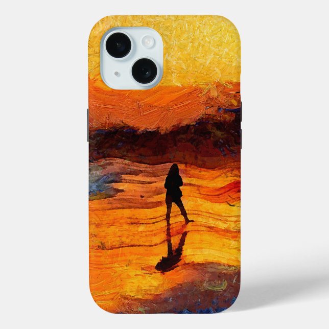 Last Light of the Day Sunset Phone Case (Back)