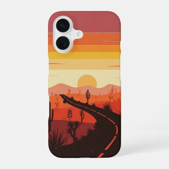 Last Light Ridge iPhone 16 Case (Back)