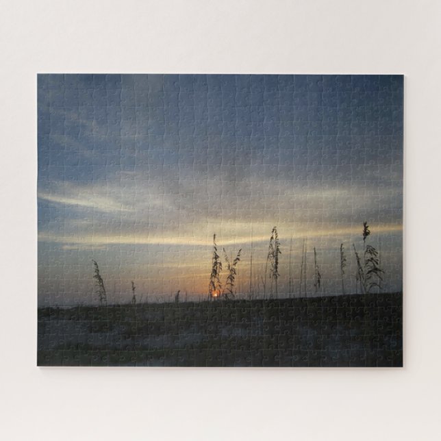 Last Light Sunset on the Beach Jigsaw Puzzle (Horizontal)