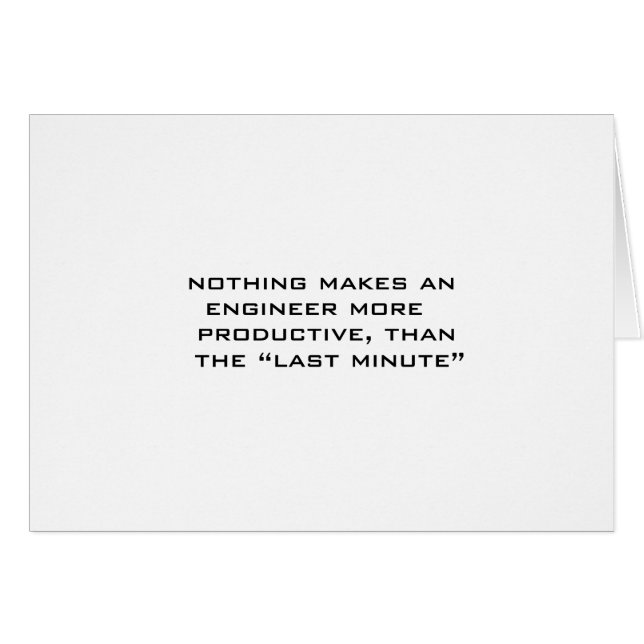 Last minute (Front Horizontal)