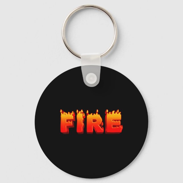 Last Minute Family Couples Halloween Fire And Ice  Key Ring (Front)