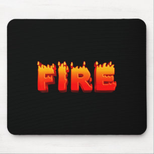 Last Minute Family Couples Halloween Fire And Ice Mouse Pad
