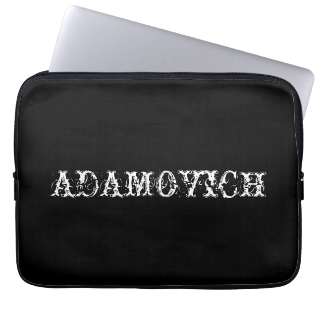 Last name Laptop Sleeve (Front)