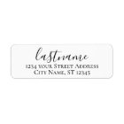 Last Name - Morgana Script Custom Return Address