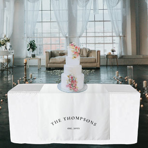 Last Name Sign Wedding Bridal Dinner Runner Sign Tapestry