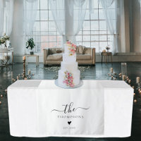 Last Name Sign Wedding Sweetheart Table Runner