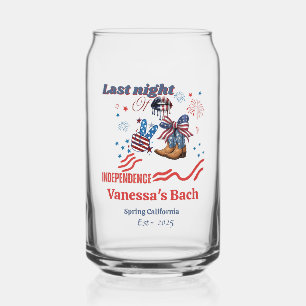 Last Night of independence 4th of ju Bachelorette  Can Glass