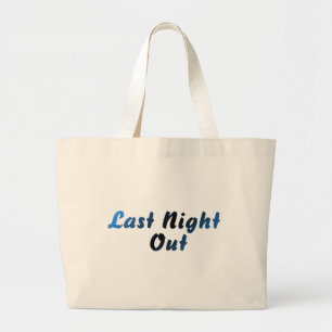Last Night Out (groom) Large Tote Bag