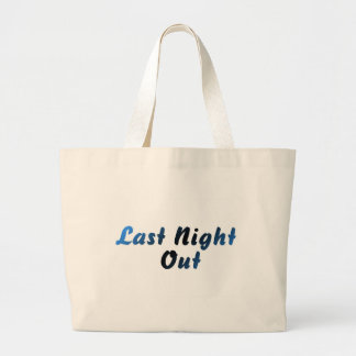 Last Night Out (groom) Large Tote Bag