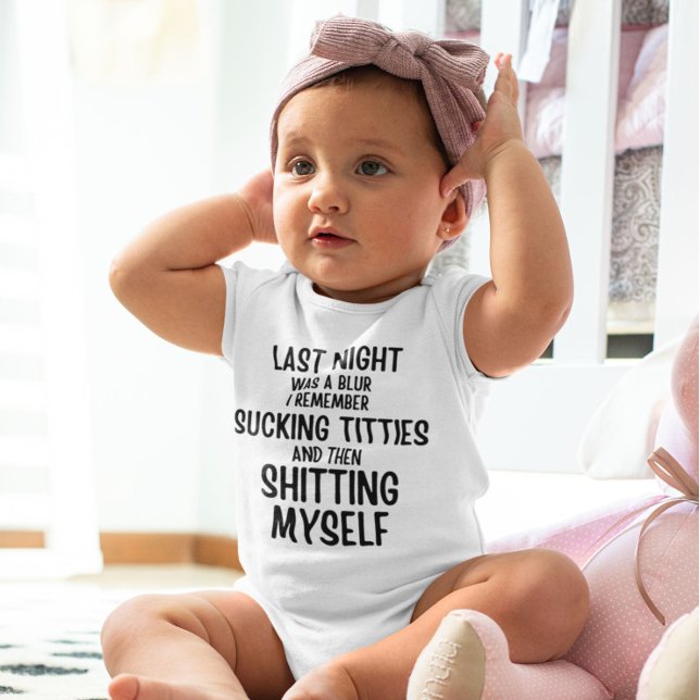 Last Night Was a Blur... Funny  Baby Bodysuit (Creator Uploaded)