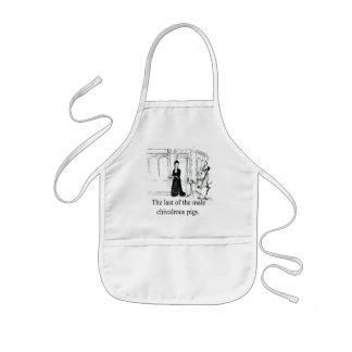 Last Of The Male Chivalrous Pigs-Apron Kids Apron
