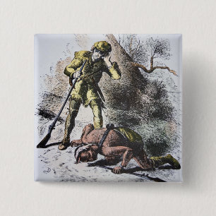 'Last of the Mohicans' by James Fenimore Cooper (1 15 Cm Square Badge