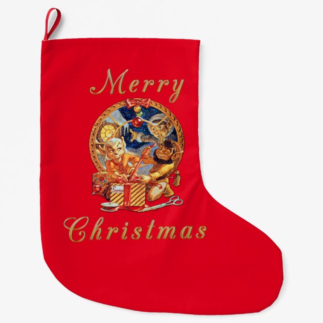 Last Package Large Christmas Stocking (Front)