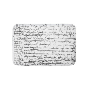 Last page of 'A la Recherche du Temps Perdu' Bath Mat