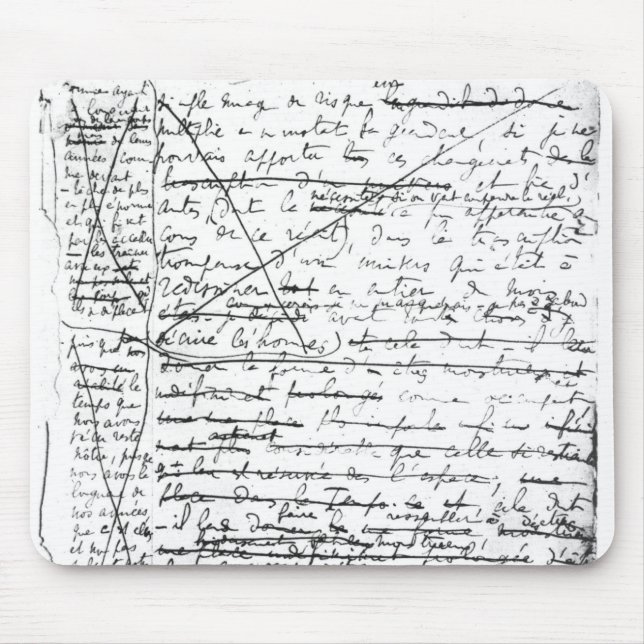 Last page of 'A la Recherche du Temps Perdu' Mouse Pad (Front)