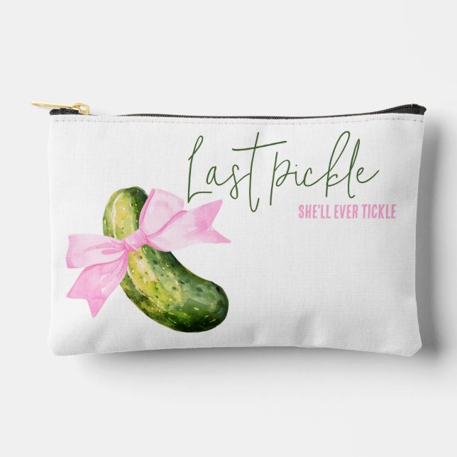 Last Pickle She'll Ever Tickle Hangover Kit Favour Accessory Pouch (Front)