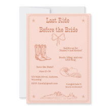 Last Ride Before the Bride Western Bachelorette