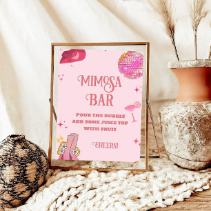 Last Rodeo Bachelorette Mimosa Bar Table Sign