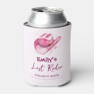 Last Rodeo Bachelorette Weekend Pink Can Cooler