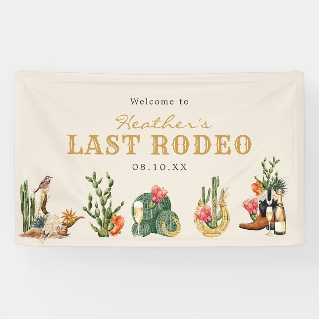 Last Rodeo Banner (Last Rodeo Bridal Shower  Welcome Banner by Painted Paperie
)