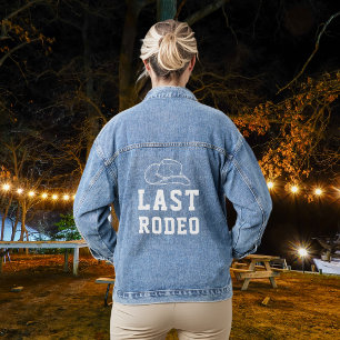 Last Rodeo Bridal Shower Bachelorette Denim Jacket