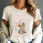 Last Rodeo Chic Cowgirl Boots Western Bridal Party Tri-Blend Shirt<br><div class="desc">Step into style with our stunning "Last Rodeo" cowgirl floral boot western bridal party tri-blend shirt! Perfectly blending comfort and charm, this shirt is designed for the modern bride who celebrates her unique spirit. Perfect for a Western-themed bridal shower, to showcase your love for all things Western, this shirt adds...</div>