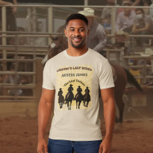 Last Rodeo Cowboys Sunset Groom's Name Bachelor