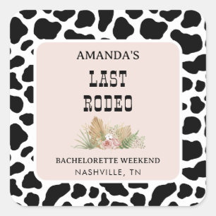 Last Rodeo Cowgirl Bachelorette Envelope Seals